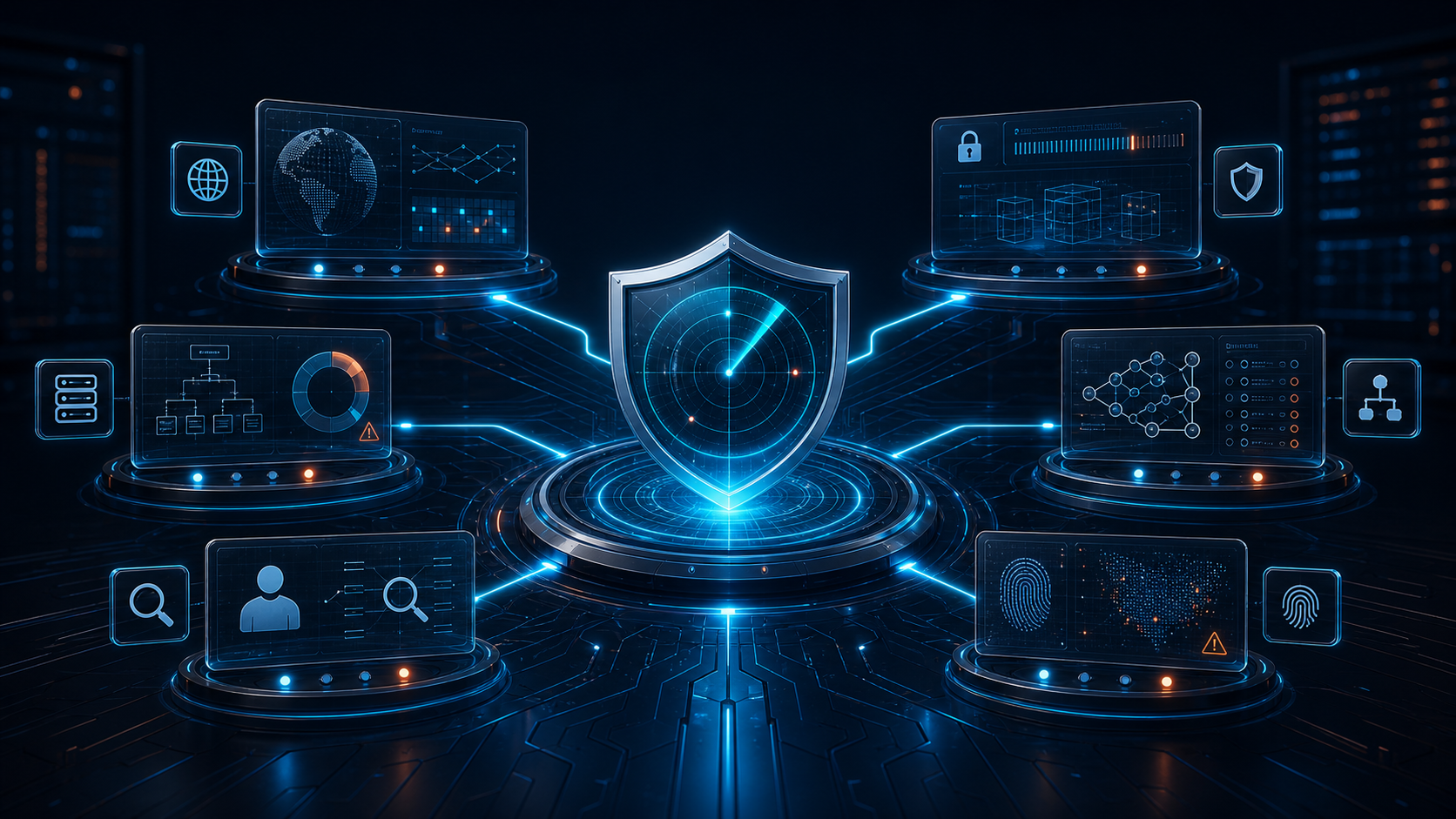HorizonShield diagnostic tools interface showing DNS, TLS, headers, breach, and port checks
